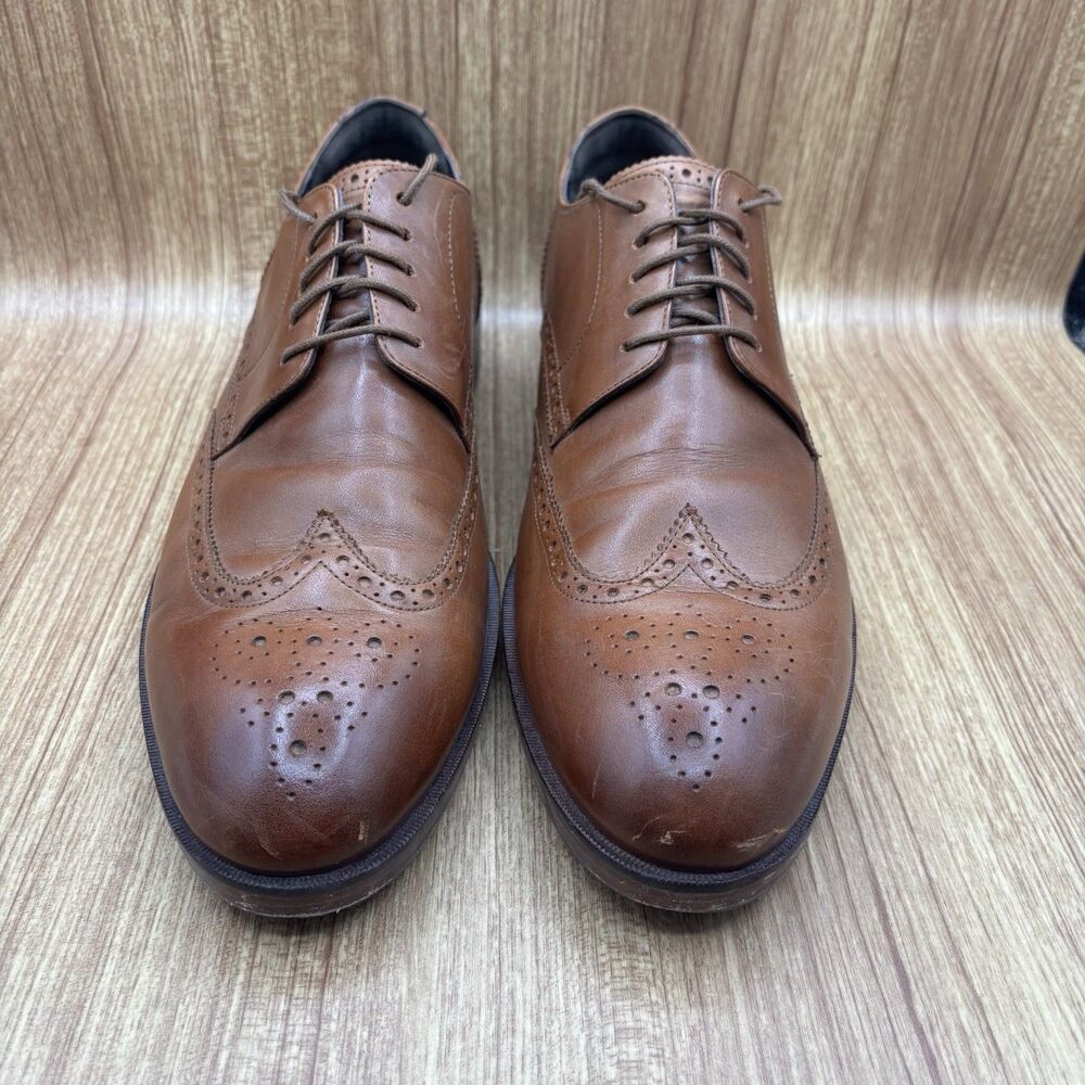 Cole Haan Wingtip Oxford Mens 12 M Brown Leather Grand.OS‎ C24168 - Picture 2 of 8